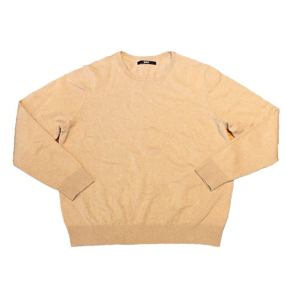 Quince Tan Crew Neck Sweater